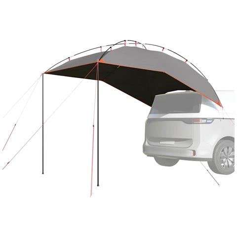 Tenda da Campeggio per Auto Grigio e Arancione Impermeabile - Foto 1