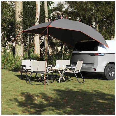 Tenda da Campeggio per Auto Grigio e Arancione Impermeabile - Foto 2