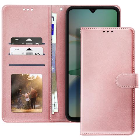 Custodia Xiaomi Redmi A5, Oro Rosa, Supporto Video - Foto 2
