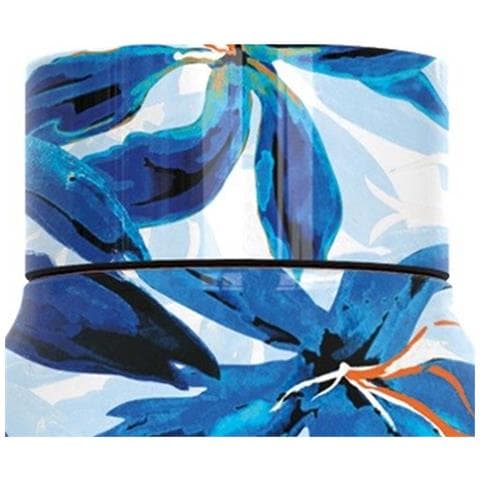 Bottiglia Termica 510 Ml A Doppia Parete Con Decorazione Floreale Hibiscus, Turchese - Foto 5