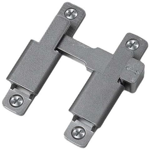 Serratura Per Porta Scorrevole 90°/180° Compatibile Con Porte Scorrevoli E Porte Da Fienile, Installazione Con Fori Inclusi Viti Silver - Foto 1