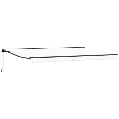 Tenda Retrattile Bianco 500x300 cm Tessuto - Foto 1