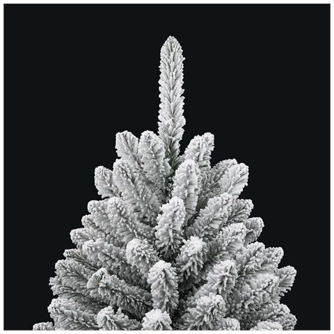Albero di Natale artificiale con 150 LED Verde e Bianco 150 cm - Foto 9