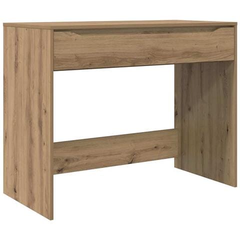Scrivania Rovere artigianale 100 x 50 x 78 cm Legno multistrato - Foto 1