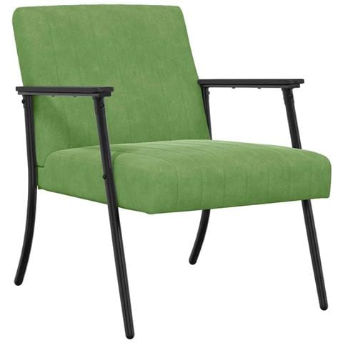 poltrona Verde chiaro 59 x 75 x 78 cm Velluto - Foto 1