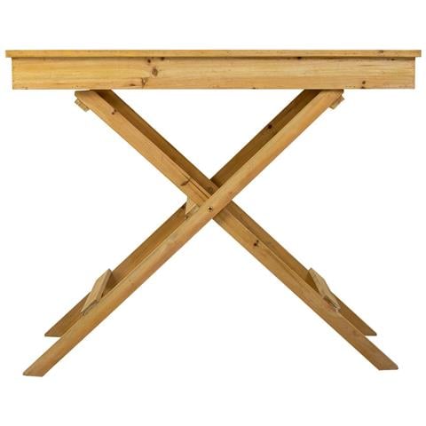 Tavolo In Legno Marrone 95,5x50,5x79,5h - Foto 2