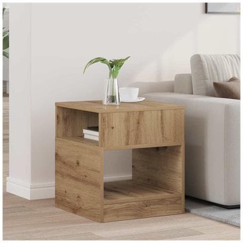 Tavolino Rovere artigianale 40,5 x 40 x 45 cm Legno multistrato - Foto 2