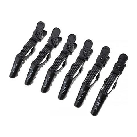 Clip Nere Per La Separazione Dei Capelli Strong Gator 9 Cm 6 Pezzi, - Foto 1