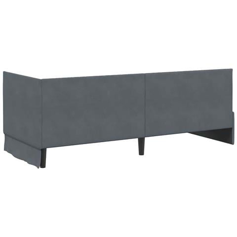 Struttura Letto Angolare con Materasso 2 pcs Grigio Velluto - Foto 9