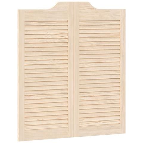 Porte Swing Naturale 90 x 40 cm Legno Massello di Pino - Foto 1