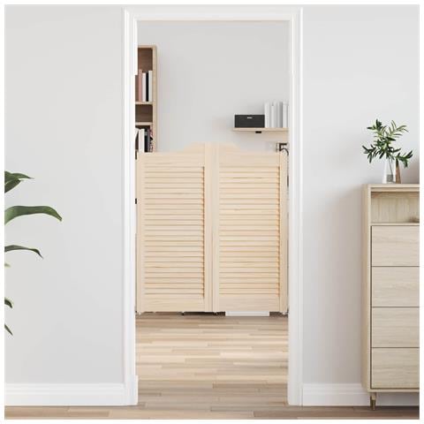 Porte Swing Naturale 90 x 40 cm Legno Massello di Pino - Foto 2