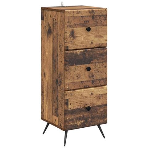 Mobile con Cassetti Legno antico 33 x 34,5 x 90 cm - Foto 1