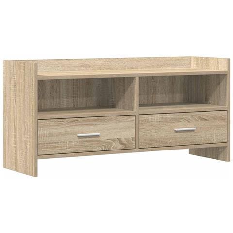 Mobile TV 100 x 33 x 47 cm Rovere Sonoma Legno ingegnerizzato - Foto 1