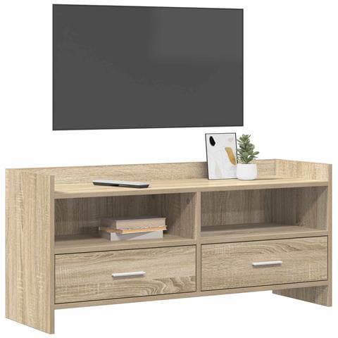 Mobile TV 100 x 33 x 47 cm Rovere Sonoma Legno ingegnerizzato - Foto 2