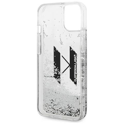 Custodia Liquid Glitter Argento Per Iphone 14 Di Karl Lagerfeld - Foto 1
