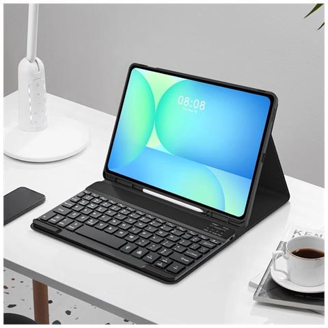 Custodia Per Tastiera Con Supporto E Stilo Per Samsung Galaxy Tab S10 Fe+ 13.1, Nera, - Foto 5
