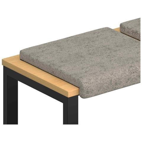 Cuscino per panchina 4 pz Tessuto scamosciato sintetico - Foto 1