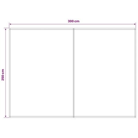 Telo di ricambio per tenda da sole Rosso e Bianco 300 x 250 cm - Foto 5
