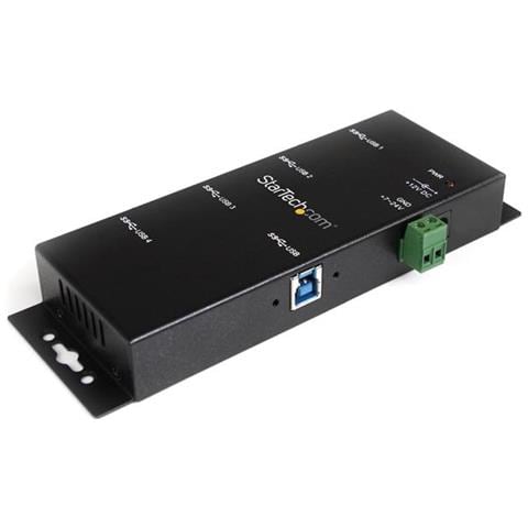 Resistente hub USB 3.0 per settore industriale a 4 porte predisposto per il montaggio - Foto 1