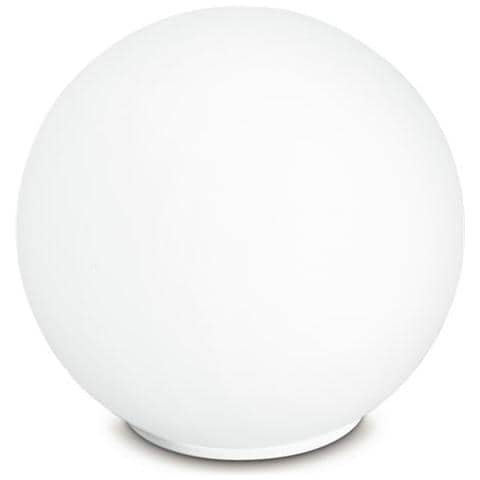 Lampada da tavolo design sfera cm D 15 colore bianco lampada 1 E14 - Foto 1