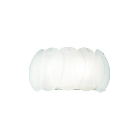 Lampada Da Parete Ovalino Ap2 Bianco Max 2 X 60w E27 - 240v - Foto 2