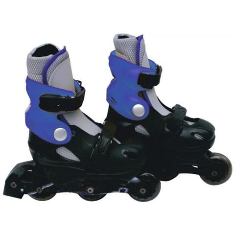 Pattini In Linea Bambino Nero Grigio Taglia Unica - Foto 2