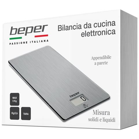 Bilancia Da Cucina Elettronica Digitale 5kg Funzione Touch Piatto In Acciao - Foto 3
