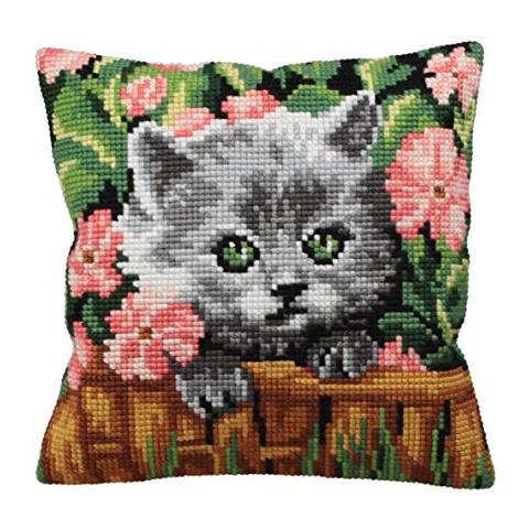 Collezione D'art 40 X 40 Cm Minou Punto Croce Cuscino Kit - Foto 2
