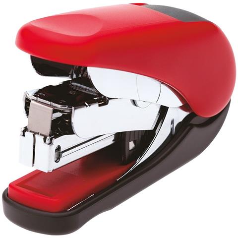 Plus Japan Mini Cucitrice A Meccanismo Facilitato St-010v Fino A 20 Fogli, Rossa, Punti N. 10 - Foto 1