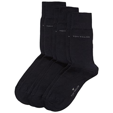 Calzini, Pacco Da 3, Uomo, Blu (blau (dark Navy - 545)), 43/46 - Foto 1