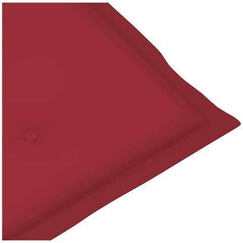 Sedie da Giardino Reclinabili 2pz con Cuscini Massello Acacia - Foto 2