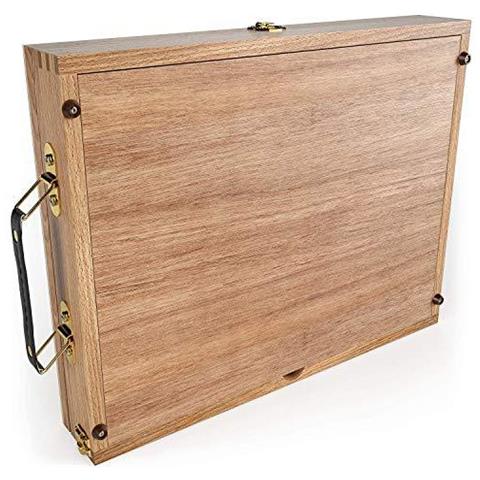 Desktop Cavalletto Di Legno Con Cassetto E Tavolozza Ideale Per Portatile Schizzi Disegni E Dipinto Con Una Variet Di Mezzi - Foto 2