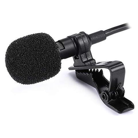 Lavalier Microfono Di Livello Professionale Omnidirezionale Risvolto Mic Con Easy Clip Su System Perfetto Per La Registrazione Intervista Video Conference Podcast Dettatura Vocale Telefono - Foto 2