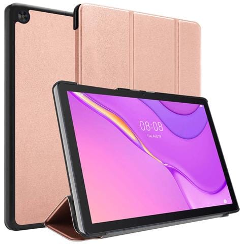 Custodia Per Tablet Compatibile Con Huawei Matepad T 10 (9.7 Zoll) / T 10s (10.1 Zoll) In Oro Rosa Pastello - Coperchio Protettiva Ultra Sottile Senza Funzione Auto Wake Up E Stand - Foto 7