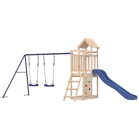 Set da Gioco da Esterno in Legno Massello di Pino - Foto 1