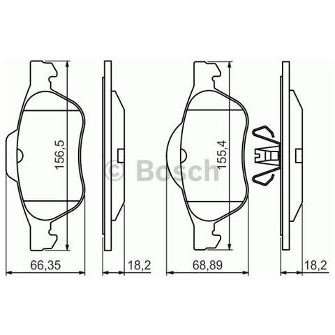 Kit Pastiglie Freno 986494439 - Foto 1