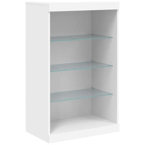 Credenza Con Luci Led Bianca 60,5x37x100 Cm - Foto 3