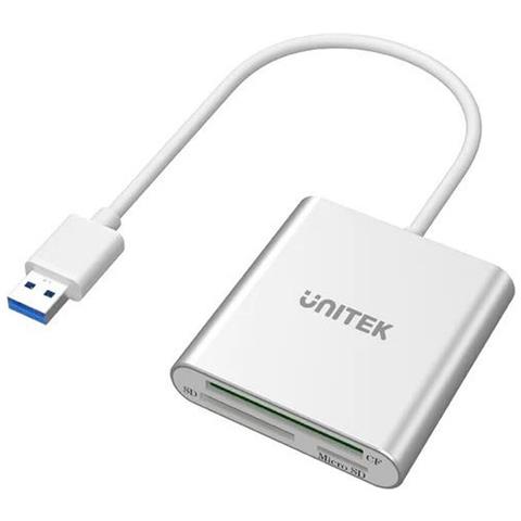 Lettore Di Schede Esterno Unitek Y-9313 Nero Argentato - Foto 1