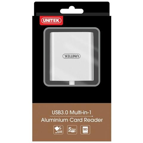 Lettore Di Schede Esterno Unitek Y-9313 Nero Argentato - Foto 2