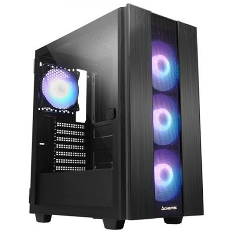 Case Hunter 2 GS-02B-OP ARGB ATX 1x USB-A 1x USB-C 3.2 Colore Nero Finestrato - Foto 1