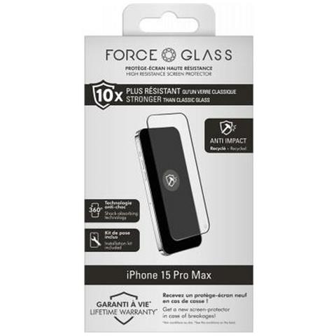 Salvadisplay In Vetro Temperato Per Iphone 15 Pro Max 3d Anti-impact, Trasparente - Foto 5