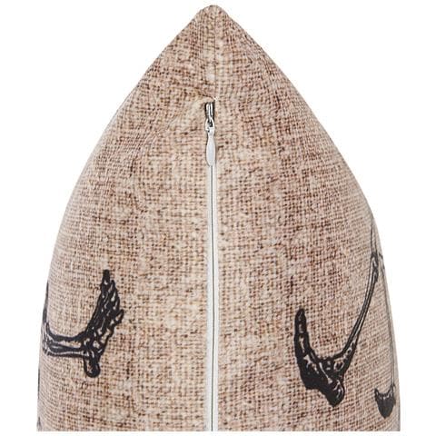 Cuscino Decorativo Mortesti Velluto 45 X 45 Cm Beige Chiaro - Foto 5