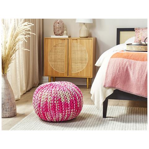Pouf Conrad Cotone Rosa - Foto 1