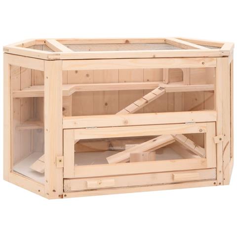 Gabbia Per Criceti 80x40x43 Cm In Legno Massello Di Abete - Foto 1
