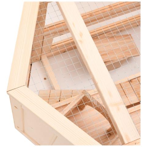 Gabbia Per Criceti 80x40x43 Cm In Legno Massello Di Abete - Foto 8