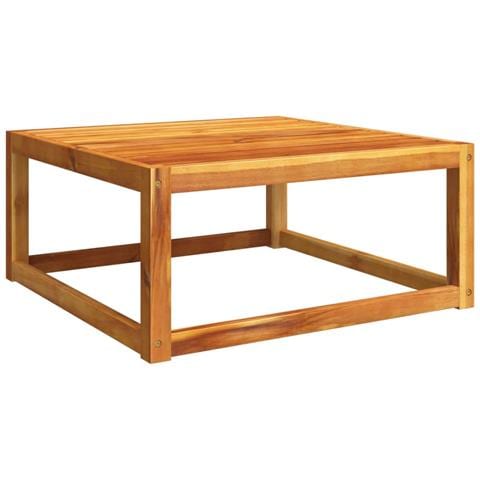 Tavolo Da Giardino 65x65x29 Cm In Legno Massello Di Acacia - Foto 2