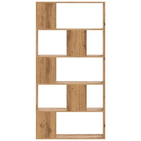 Libreria 5 Piani Rovere Artigianale 80,5x23,5x162,5 Multistrato - Foto 3
