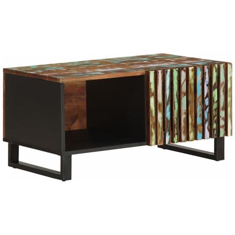 Tavolino Da Salotto 80x51x40 Cm In Legno Massello Di Acacia - Foto 1