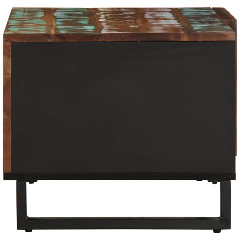 Tavolino Da Salotto 80x51x40 Cm In Legno Massello Di Acacia - Foto 3