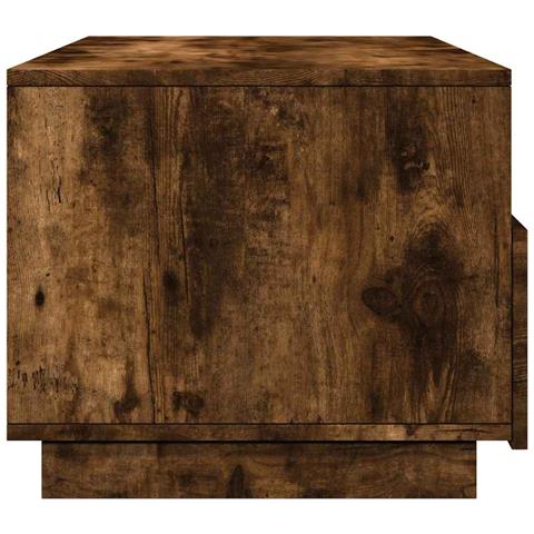 Tavolino Da Soggiorno Con Luci Led Rovere Fumo 90x49x40 Cm - Foto 2